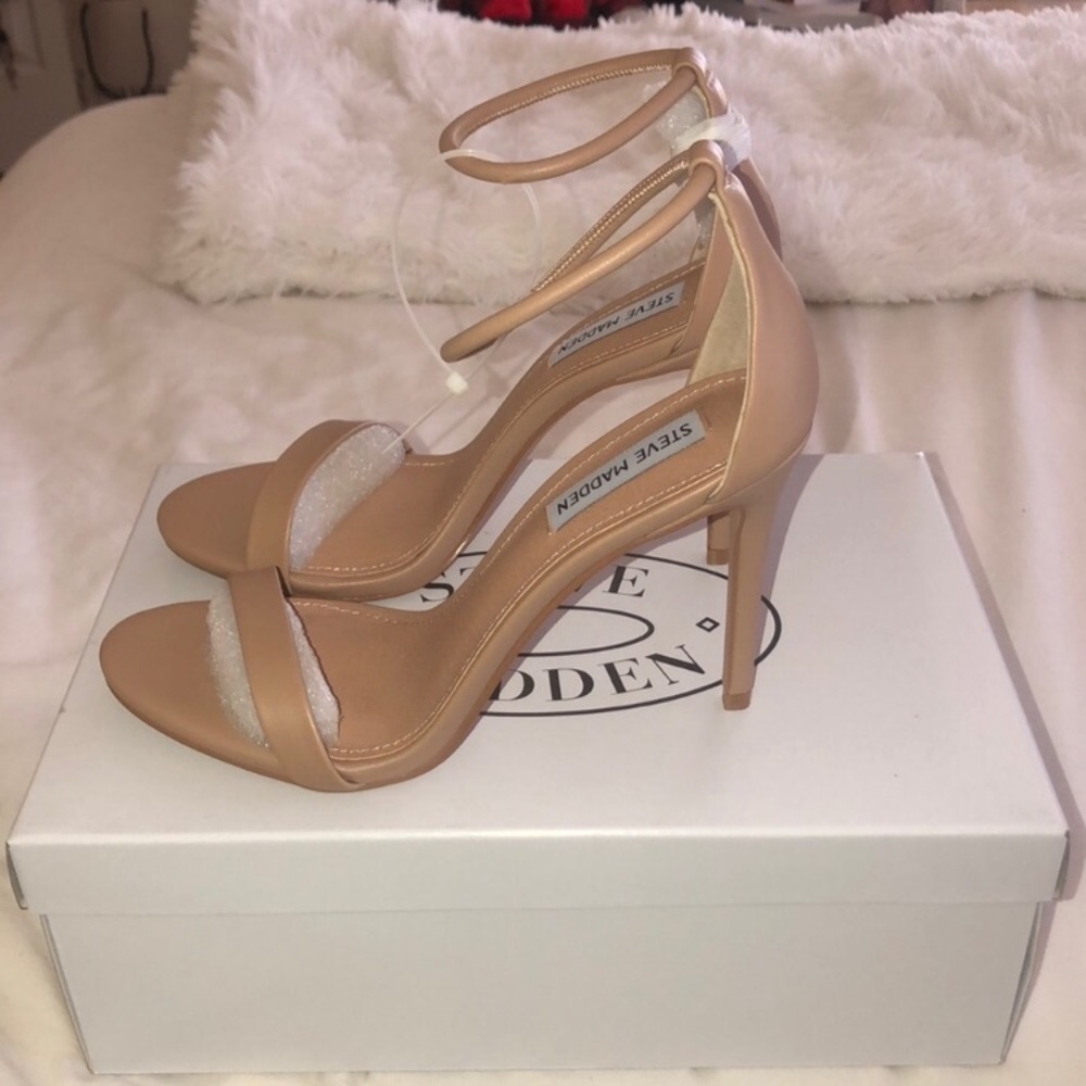 Steve Madden Beige Soph Heeled Sandal